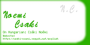 noemi csaki business card