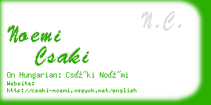 noemi csaki business card